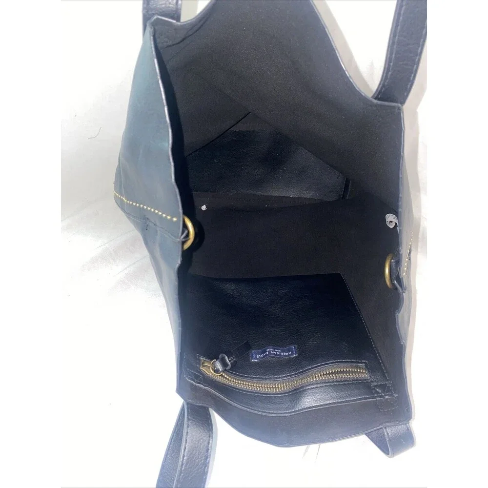 American Eagle Studed Rhine genuine soft Imitation leather tote Bag 16x15